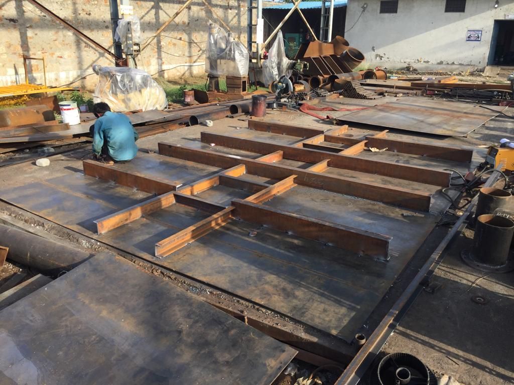 Column Frame and Roof